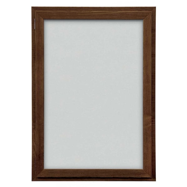Outdoor Enclosed Combo Board, 72"x36", Black Frame/Black Porc & Buff